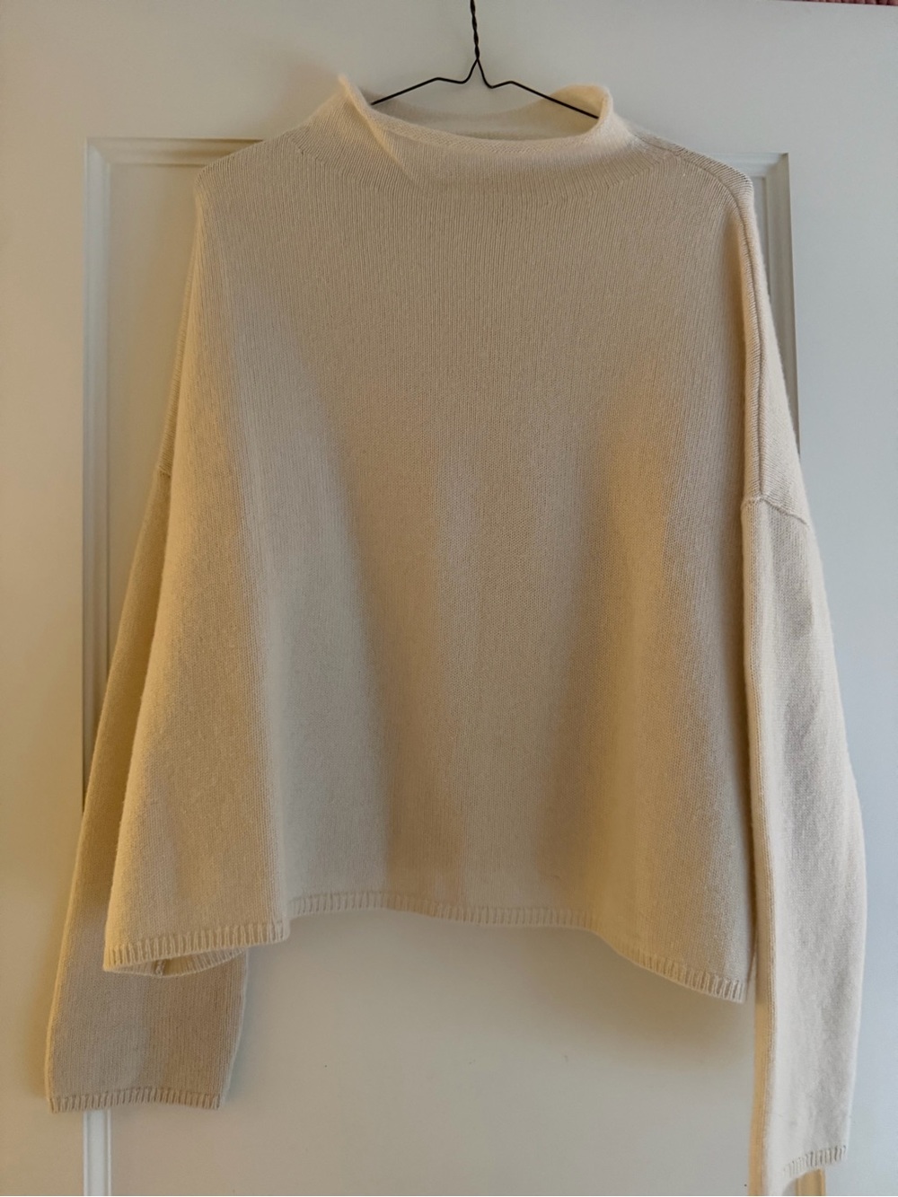 Lisa Yang Sandy Sweater                       Color Cream   Size 1